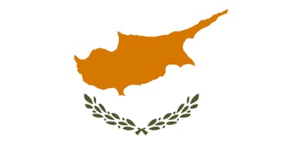 Peta dari Cyprus bendera
