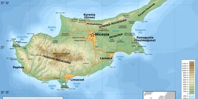 Cyprus geografi peta