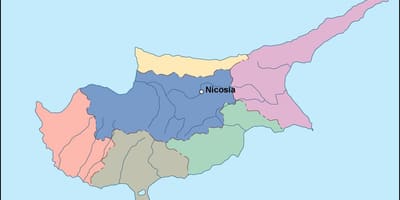 Peta dari Cyprus vektor