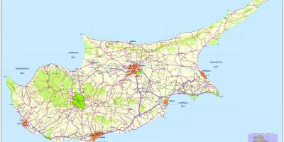 Peta dari Cyprus