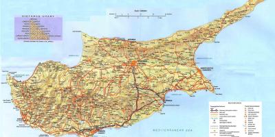 Peta dari Cyprus resort percutian