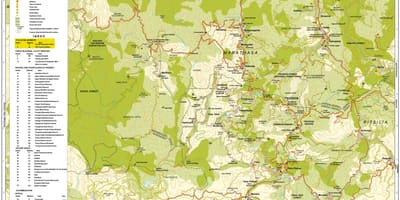 Peta troodos gunung Cyprus